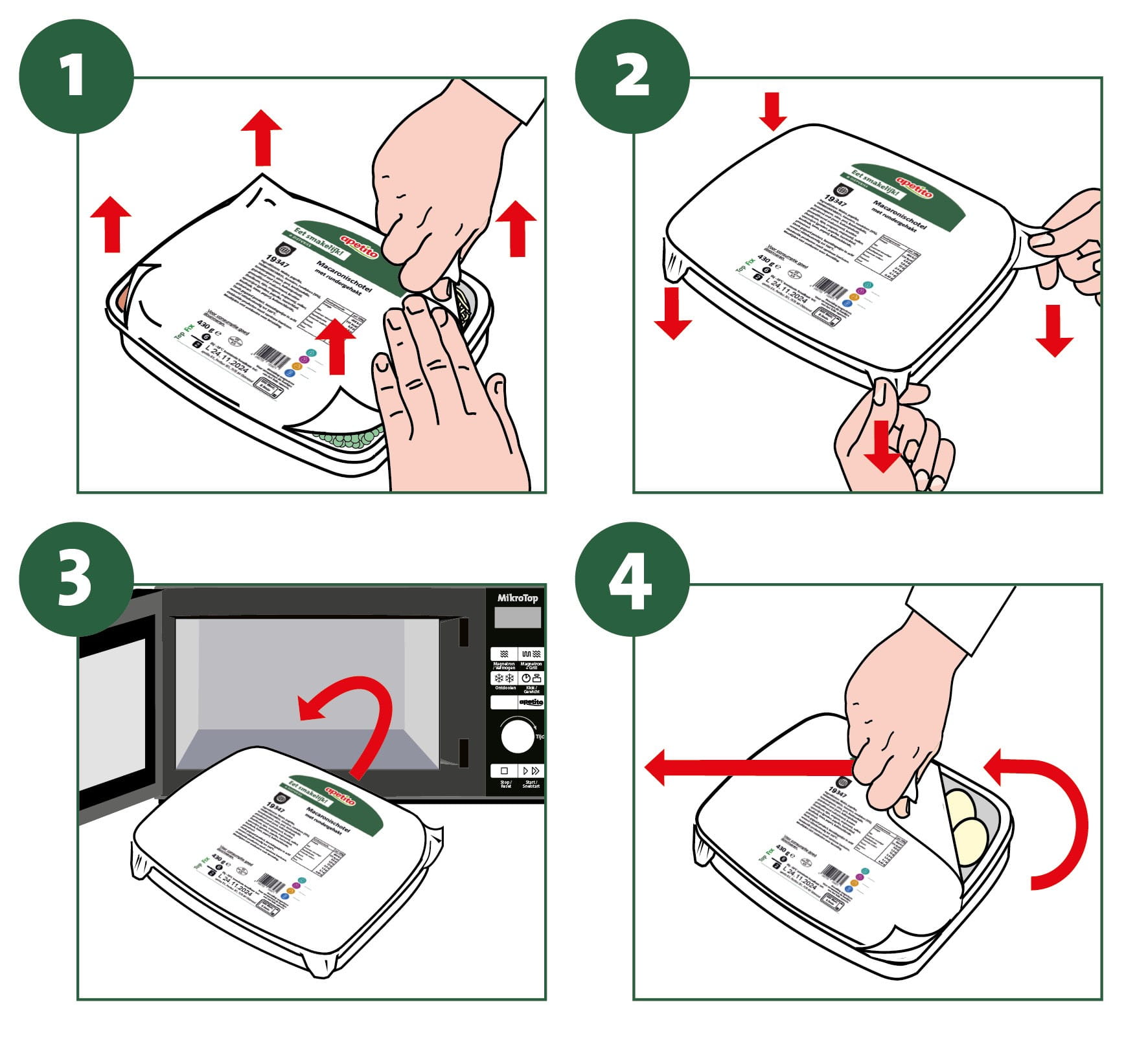 Maaltijden bereiden in de magnetron