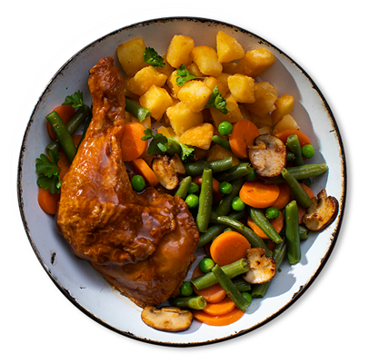 Grootmoeders kippannetje