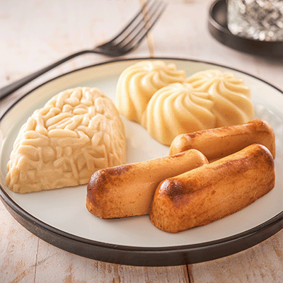 Glad gemalen maaltijd